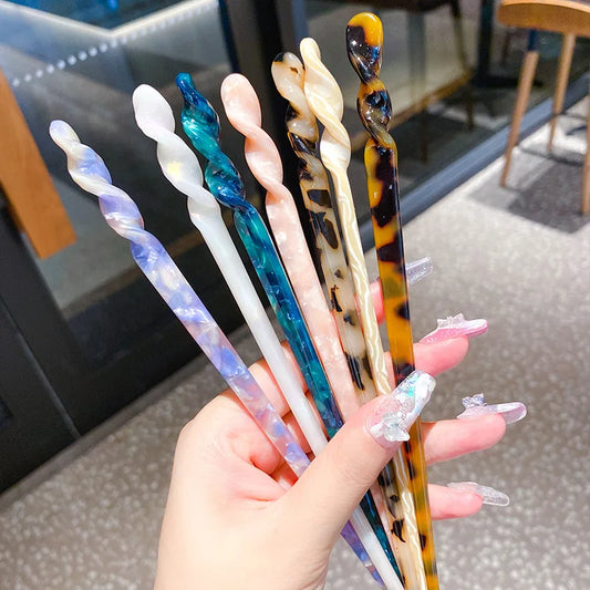 Vintage Resin Hair Sticks Women Hairpins - Dbuay™️