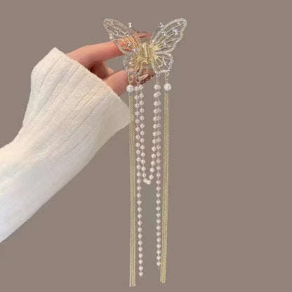 Pearl Tassel Butterfly Clip - Dbuay™️