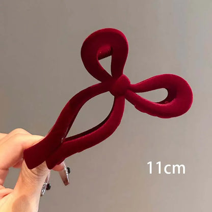 Velvet Red Hair Claw Clips- Dbuay™️