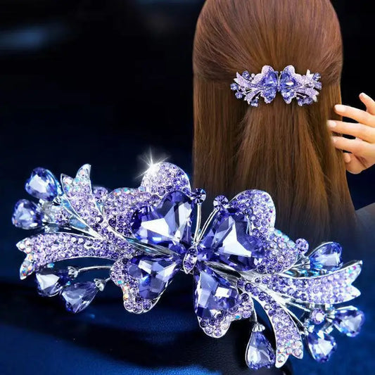 Crystal Butterfly Hair Clip - Elegant Women's Hair Jewelry - Dbuay™️