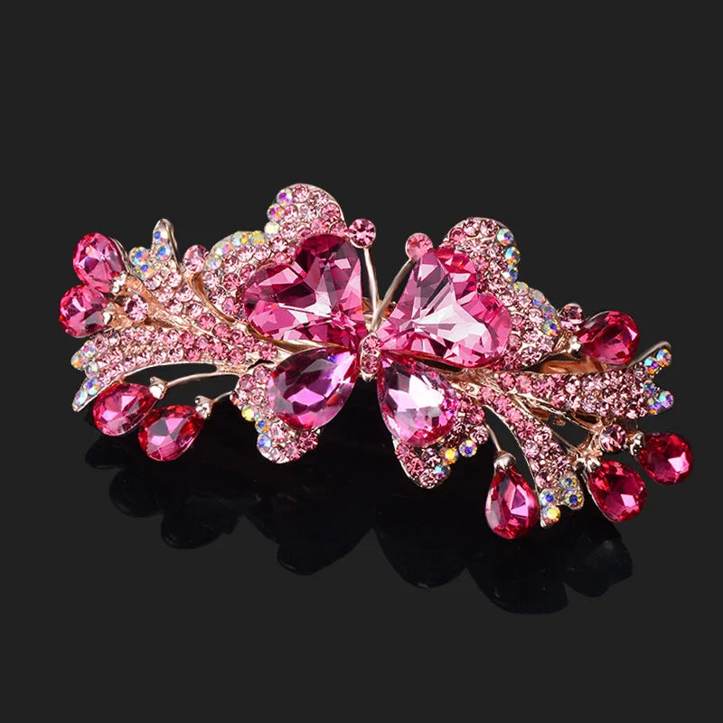 Crystal Butterfly Hair Clip - Elegant Women's Hair Jewelry - Dbuay™️