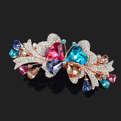 Crystal Butterfly Hair Clip - Elegant Women's Hair Jewelry - Dbuay™️