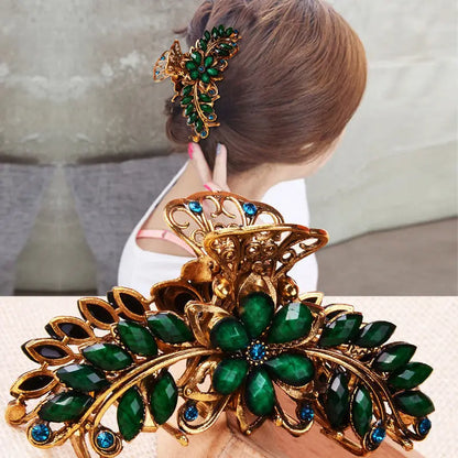 Retro Rhinestone Hair Claw for Women - Dbuay™️