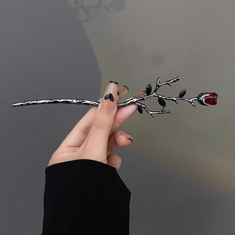 Gothic Rose Metal Hair Stick - Dbuay™️